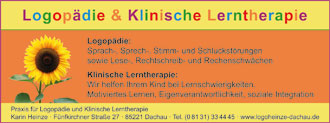 Anzeigengestaltung Logopaedie Heinze Dachau
