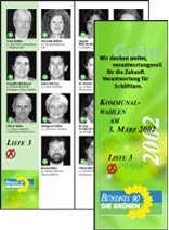 Flyer Grünen Bündnis 90