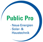 Logogestaltung für Drucksachen Public Pro
